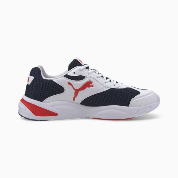 Puma 90s Runner Férfi Tornacipő Fehér Piros | HU50447