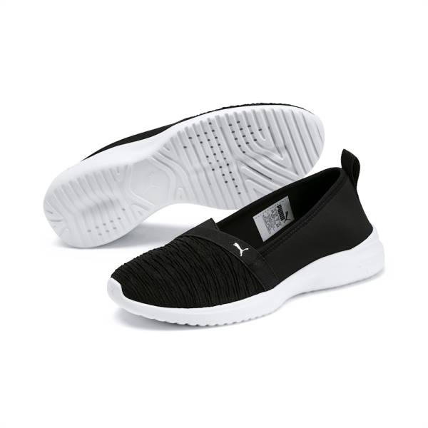 Puma Adelina Slip-On Női Tornacipő Fekete Titán | HU04993