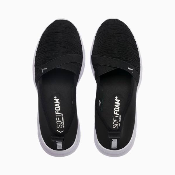 Puma Adelina Slip-On Női Tornacipő Fekete Titán | HU04993