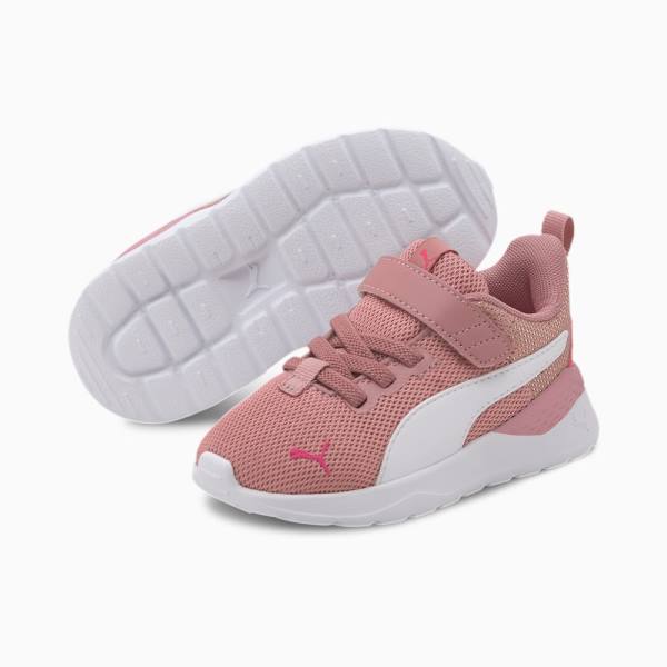 Puma Anzarun Lite Metallic AC Lány Tornacipő Fekete Fehér Rózsaszín | HU38339