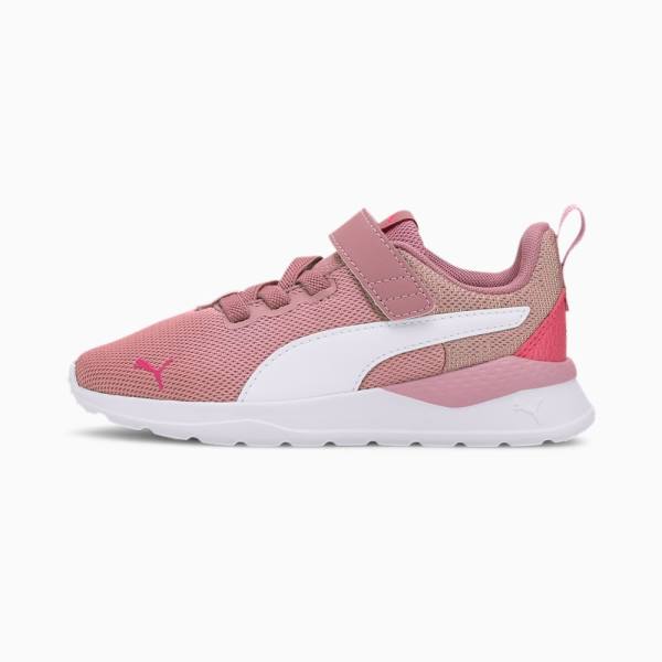 Puma Anzarun Lite Metallic AC Lány Tornacipő Fekete Fehér Rózsaszín | HU85979