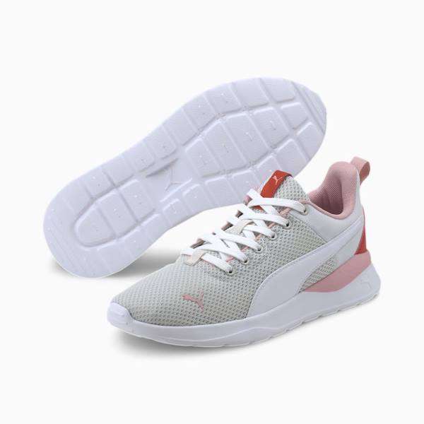 Puma Anzarun Lite Női Tornacipő Szürke Fehér Piros | HU60315