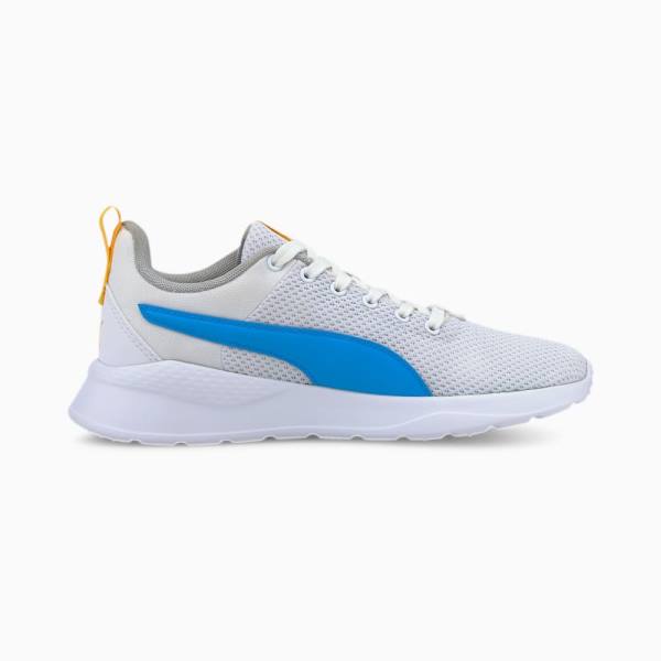 Puma Anzarun Lite Youth Fiú Tornacipő Fehér Kék Sárga | HU86410