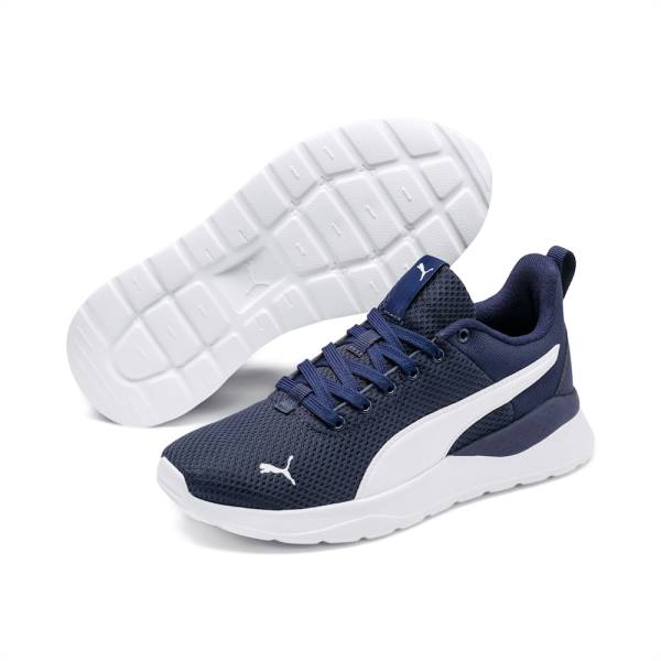 Puma Anzarun Lite Youth Fiú Tornacipő Sötétkék Fehér | HU56119