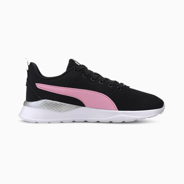 Puma Anzarun Lite Youth Lány Tornacipő Fekete Rózsaszín Titán | HU02338