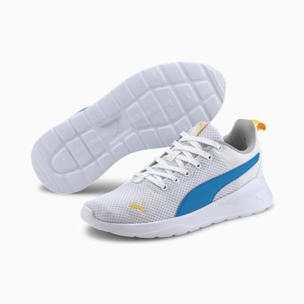 Puma Anzarun Lite Youth Lány Tornacipő Fehér Kék Sárga | HU12600