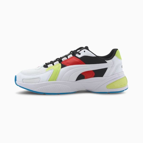 Puma Ascend Férfi Tornacipő Fehér Fekete Piros Zöld | HU93063