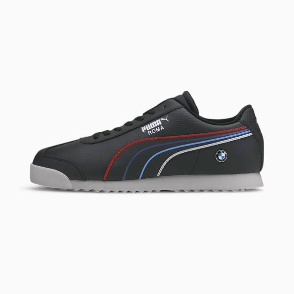 Puma BMW M Motorsport Roma Férfi Motorsport Cipő Fekete Fehér | HU48455