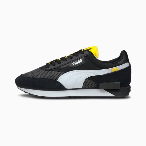 Puma BVB Future Rider Férfi Tornacipő Szürke Fekete Sárga | HU45894