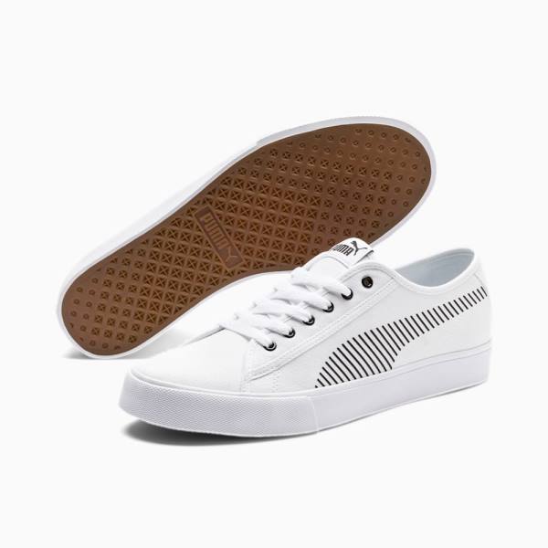 Puma Bari Férfi Tornacipő Fehér Fekete | HU13964