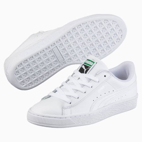 Puma Basket Classic LFS Fiú Tornacipő Fehér | HU41975