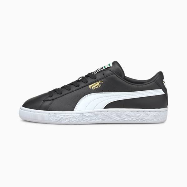 Puma Basket Classic XXI Női Tornacipő Fekete Fehér | HU44260