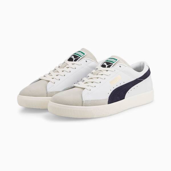 Puma Basket VTG Női Tornacipő Fehér Sötétkék | HU99879