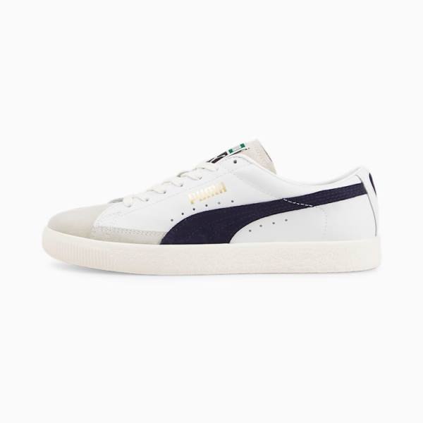 Puma Basket VTG Női Tornacipő Fehér Sötétkék | HU99879