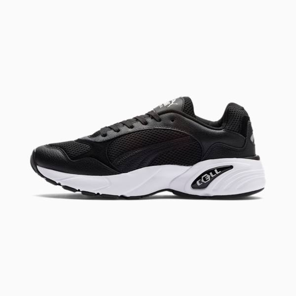 Puma CELL Viper Bőr Férfi Tornacipő Fekete Fehér Titán | HU18077