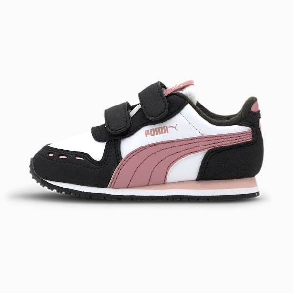 Puma Cabana Racer SL Fiú Tornacipő Fehér Fekete | HU98123