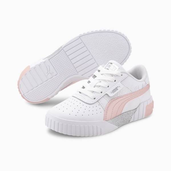 Puma Cali Arctic Lány Tornacipő Fehér Rózsaszín | HU38915