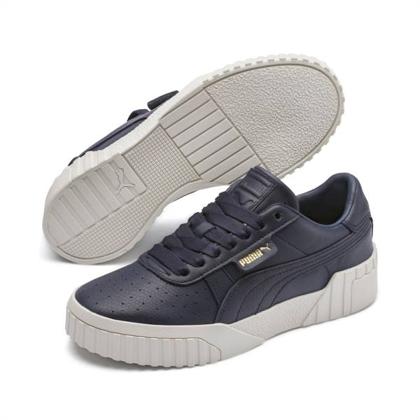 Puma Cali Emboss Női Tornacipő Sötétkék | HU64021