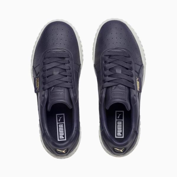 Puma Cali Emboss Női Tornacipő Sötétkék | HU64021