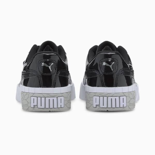 Puma Cali Lakkbőr Youth Lány Tornacipő Fekete Fehér | HU71771