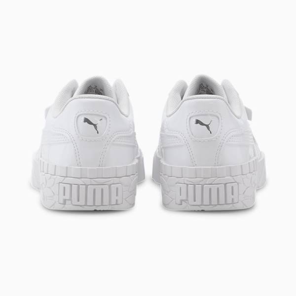 Puma Cali Lakkbőr Youth Lány Tornacipő Fehér | HU75013