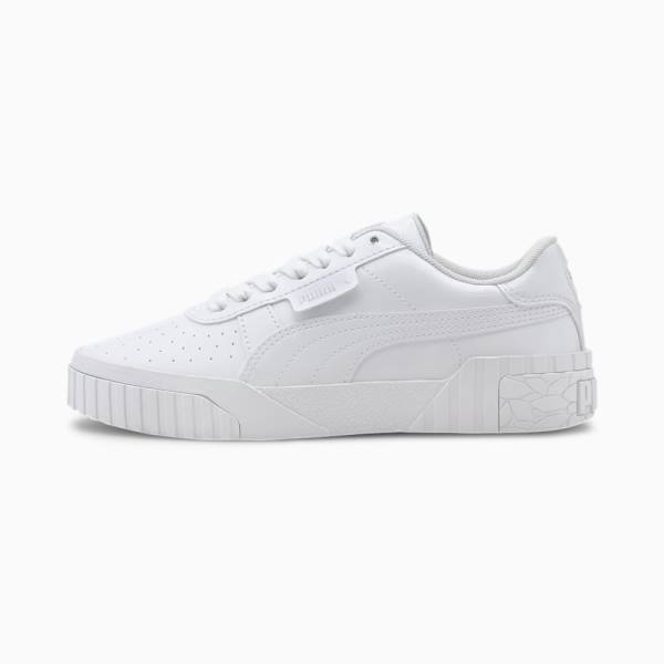 Puma Cali Lakkbőr Youth Lány Tornacipő Fehér | HU75013