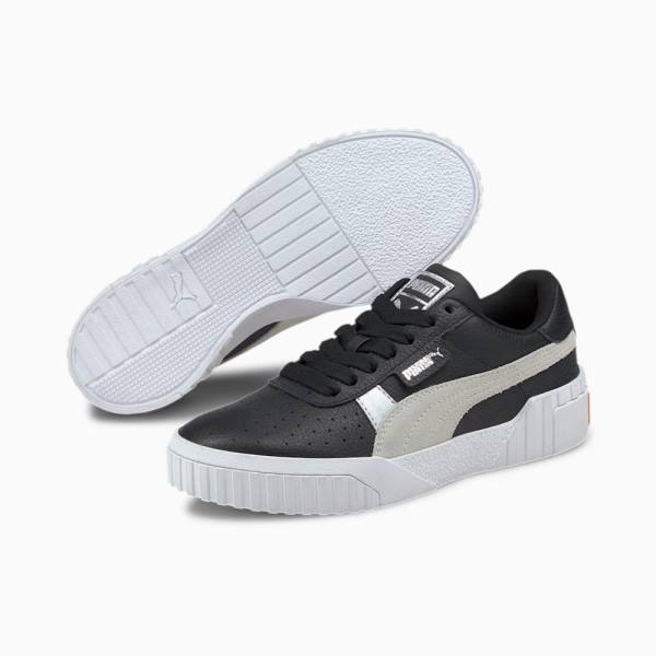 Puma Cali Varsity Női Tornacipő Fekete Fehér | HU66005