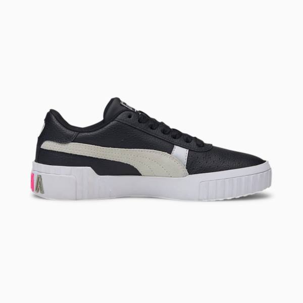 Puma Cali Varsity Női Tornacipő Fekete Fehér | HU66005