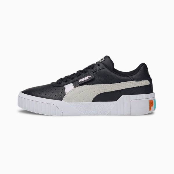 Puma Cali Varsity Női Tornacipő Fekete Fehér | HU66005