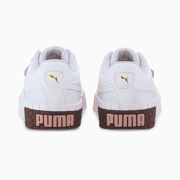 Puma Cali Youth Lány Tornacipő Fehér Piros | HU35346