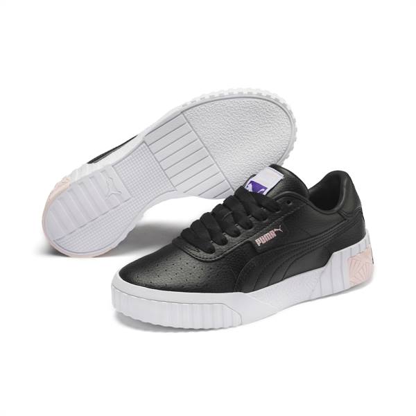 Puma Cali Youth Lány Tornacipő Fekete Rózsaszín Lila | HU65640