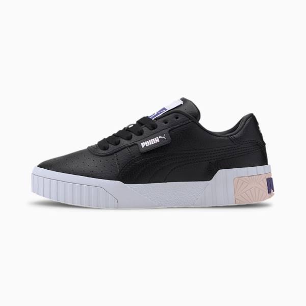 Puma Cali Youth Lány Tornacipő Fekete Rózsaszín Lila | HU65640