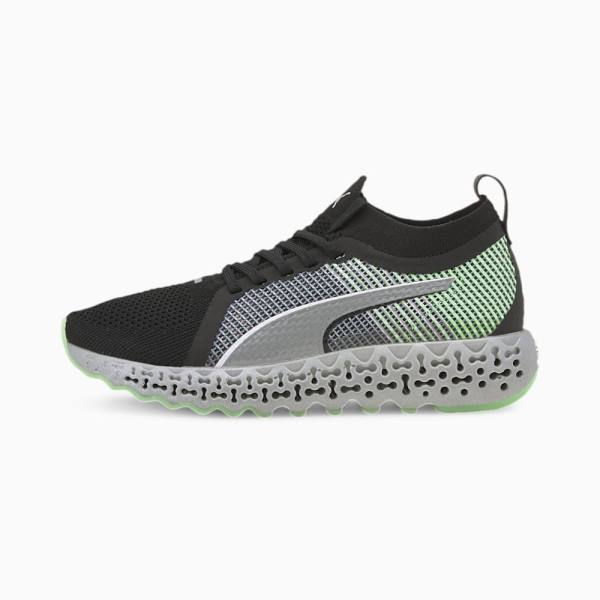 Puma Calibrate Női Futócipő Fekete Zöld | HU10028