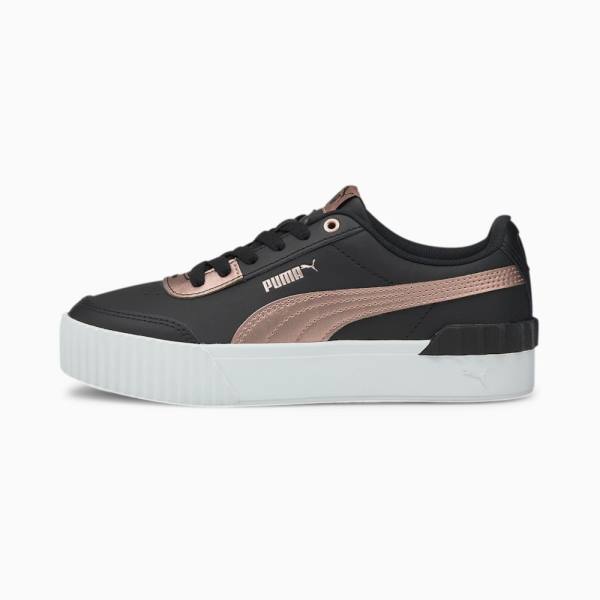 Puma Carina Lift Metallic Női Tornacipő Fekete Rózsaszín Arany | HU54289