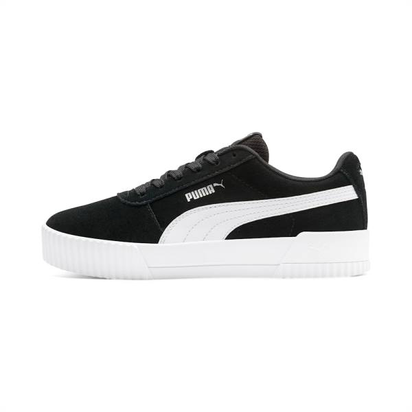 Puma Carina Youth Lány Tornacipő Fekete Fehér | HU74058