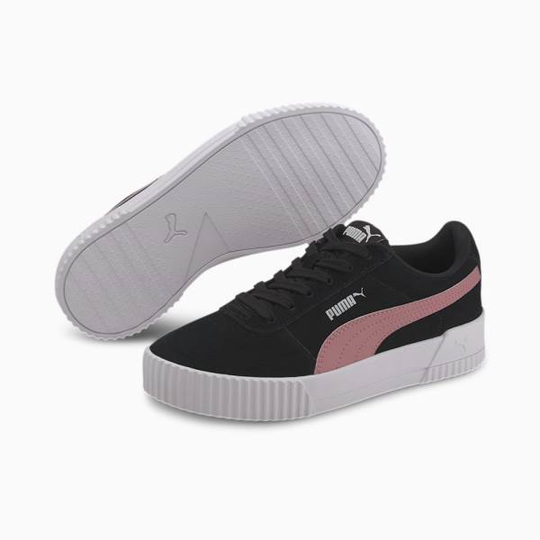 Puma Carina Youth Lány Tornacipő Fekete Fekete | HU82542