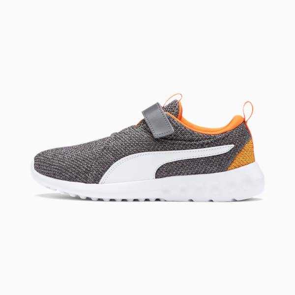 Puma Carson 2 Bold Knit V Lány Tornacipő Szürke Fehér | HU13592