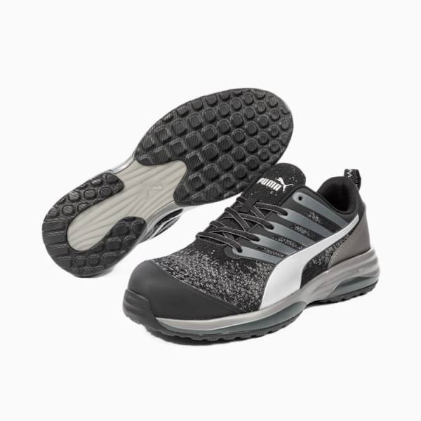 Puma Charge Black Low S1P ESD HRO SRC Férfi Munkavédelmi Cipő Fekete | HU40257