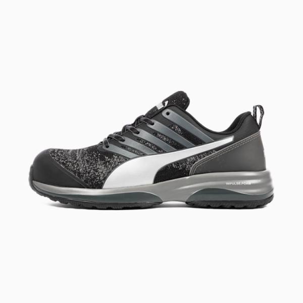 Puma Charge Black Low S1P ESD HRO SRC Férfi Munkavédelmi Cipő Fekete | HU40257