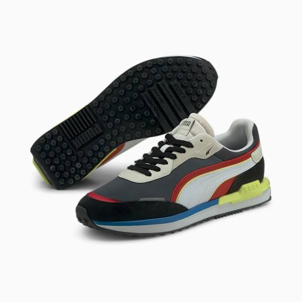 Puma City Rider Női Tornacipő Fekete | HU55341