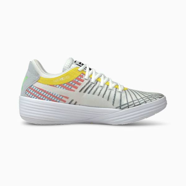 Puma Clyde All-Pro Férfi Kosárlabda Cipő Fehér Kék | HU61234