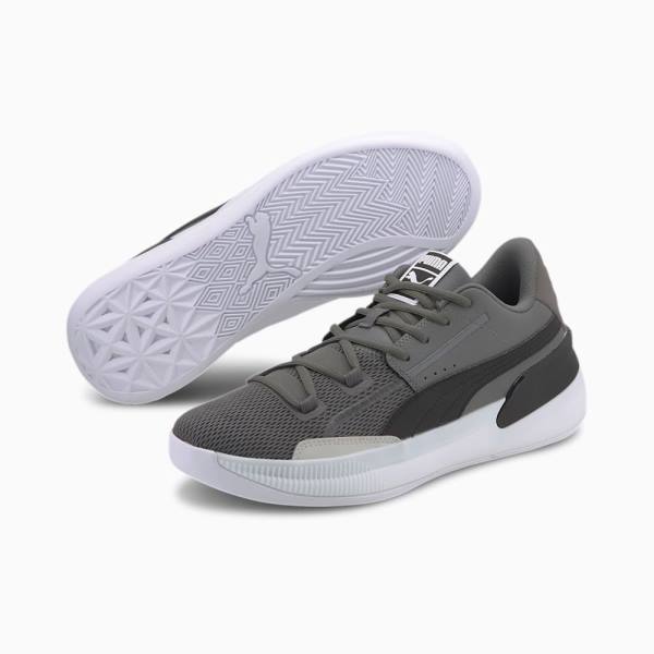 Puma Clyde Hardwood Team Férfi Kosárlabda Cipő Szürke Fekete | HU43874