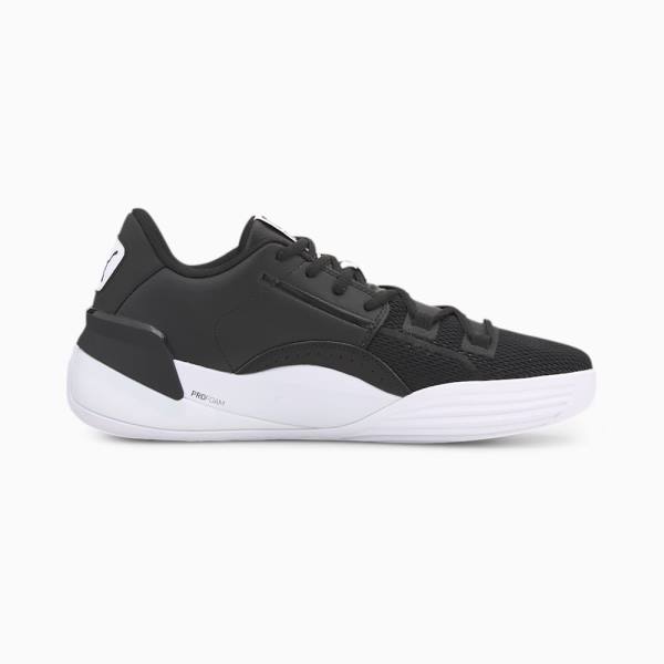 Puma Clyde Hardwood Team Férfi Kosárlabda Cipő Fekete Fehér | HU85784