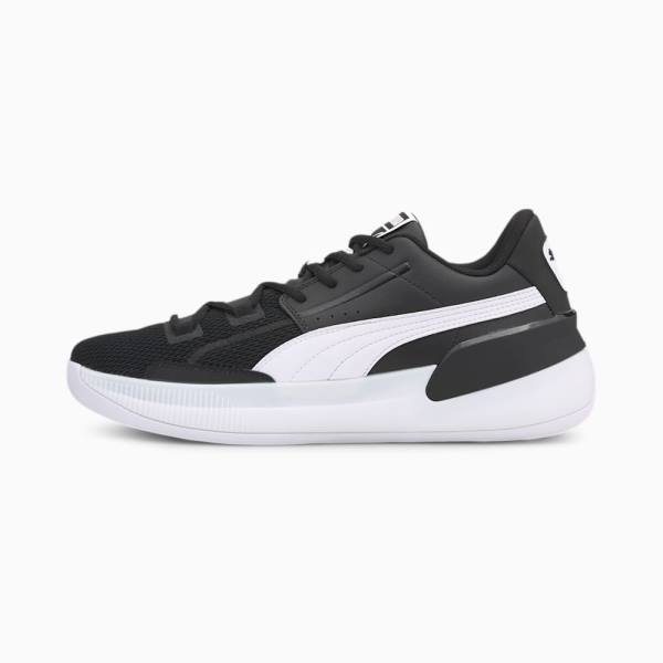 Puma Clyde Hardwood Team Férfi Kosárlabda Cipő Fekete Fehér | HU85784