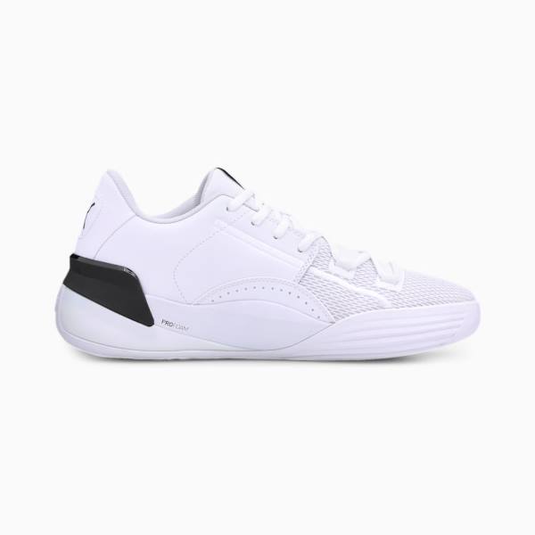 Puma Clyde Hardwood Team Férfi Kosárlabda Cipő Fehér Fekete | HU96593