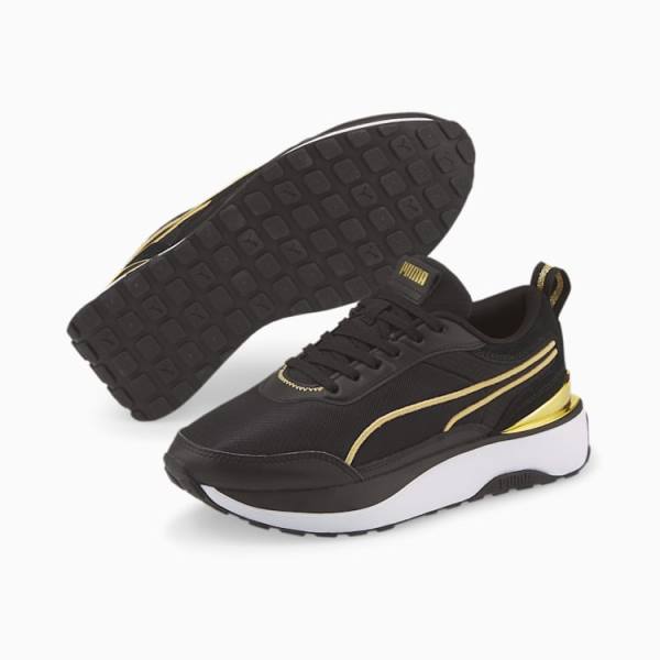 Puma Cruise Rider Metallic Női Tornacipő Fekete Arany | HU81608