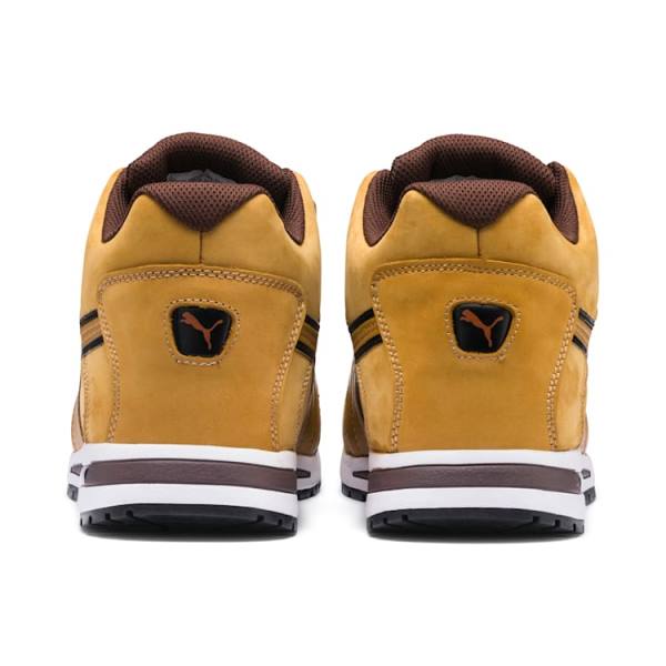 Puma Dash Wheat Mid Férfi Munkavédelmi Cipő Barna | HU78897