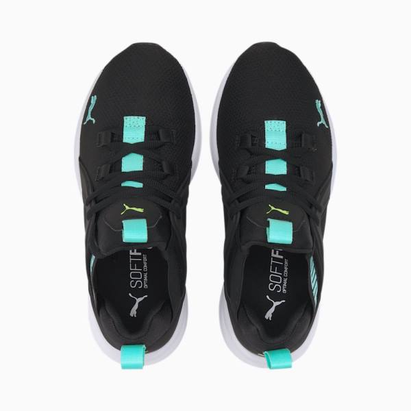 Puma Enzo 2 Glow Youth Lány Tornacipő Fekete Kék | HU15546