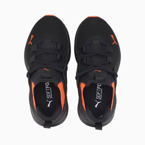 Puma Enzo 2 Weave Fiú Tornacipő Fekete Piros | HU87500