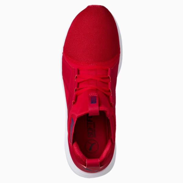 Puma Enzo Mesh Férfi Futócipő Piros Kék Fehér | HU92865